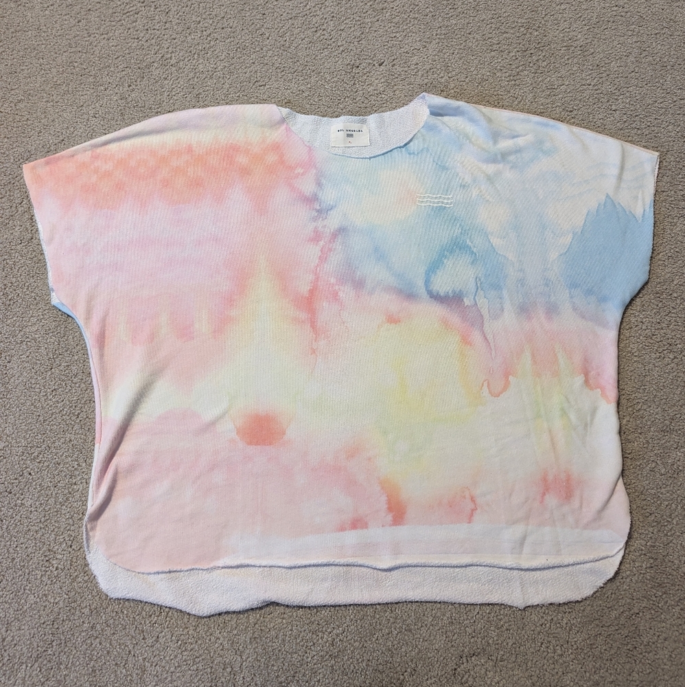 Sol Angeles slouch pullover. Watercolor. Size XL